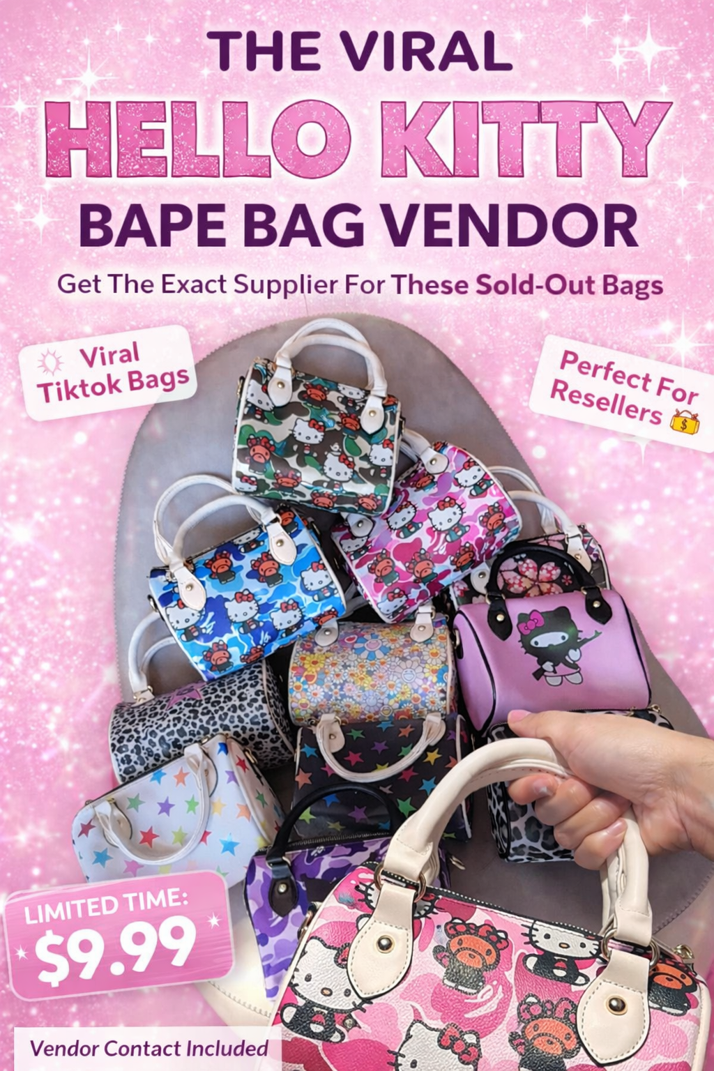THE VIRAL KITTY/BAPE BAG VENDOR